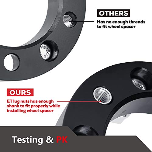 12X1.5 Extended Open Ended Lug Nuts, Ksp 24Pcs 7Mm Shank Thread Pitch M12X1.5 Aftermarket Wheels Lug Nuts #TOP2