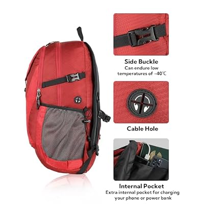 WATERFLY Lightweight Packable Hiking Backpack: 30L Foldable Travel Daypack Ultralight Camping Day Pack for Woman Man