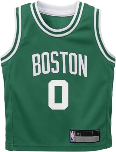Outerstuff jayson tatum boston celtics nba criança 2-4 camisa de jogador verde icon edition (tamanho