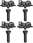 CDWTPS TPMS Sensor,433MHZ Tire Pressure Monitor System 4-Pack for Chrysler| Jeep| Dodge|Fiat Replaces#68313387AB 68193586AC 68252493AB