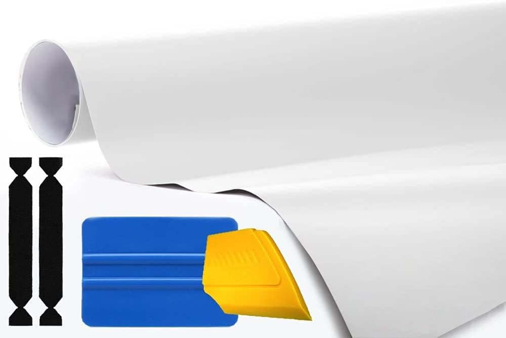 3M Automotive Vinyl Wrap Roll (Matte White, 2ft x 5ft + Toolset)