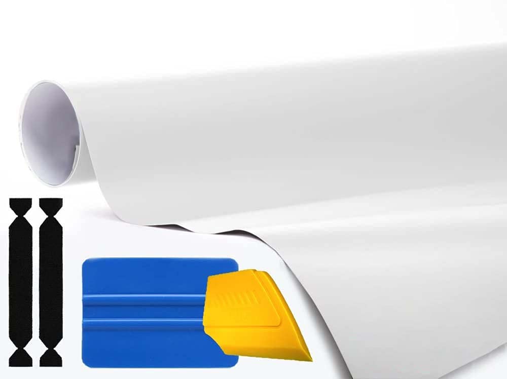 3M Automotive Vinyl Wrap Roll (Matte White, 1ft x 5ft + Toolset)
