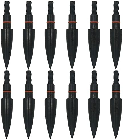 LeeMui 100/125/150 Grains Archery Field Points,Archery Practice Hunting Arrow Tip for Recurve, Compound Bow Crossbow, Screw-in arrowheads
