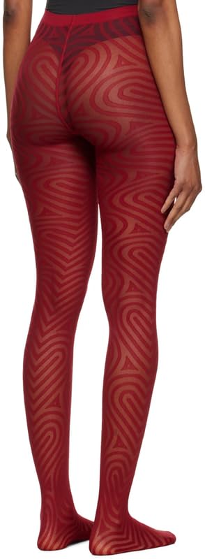 Image of Vintage 60s Printed Funky Tights for Women Y2K Tie Dye Mesh Pantyhose Skinny Body Shaping Leggings Streetwear
