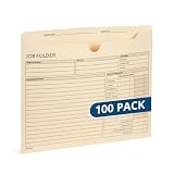 Blue Summit Supplies 100 Job Folders, Letter Size...