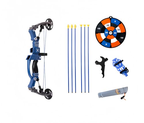 WGMアーチェリー矢 おもちゃ キッズ弓矢セット 子供のための弓矢、キッズアーチェリーセット、ターゲット&矢筒、屋内&屋外キッズアーチェリー 男の子のおもちゃ ギフト4-12歳 男の子 女の子弓矢セット アウトドアスポーツおもちゃ (F)