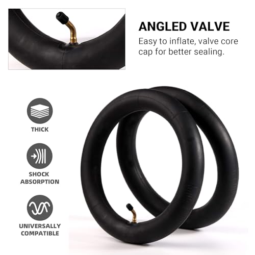 Image of (2 Pack) AR-PRO Scooter Replacement Inner Tubes - 12.5 inch x 2.25 inch Inner Tubes with Angled Valve | Compatible with Razor Pocket Mod Bella Chrissy Hannah Montana Electric Scooters