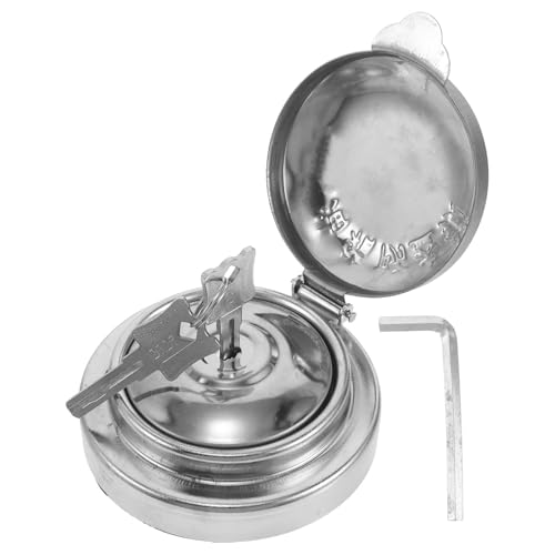 ULTECHNOVO Heavy Duty Metal Gas Tank Cap for Longhaul Truck Drivers Easy Installation with Double Lock Security and Key Management Flexibility for Truck Fuel Tank and Logistics Fleet