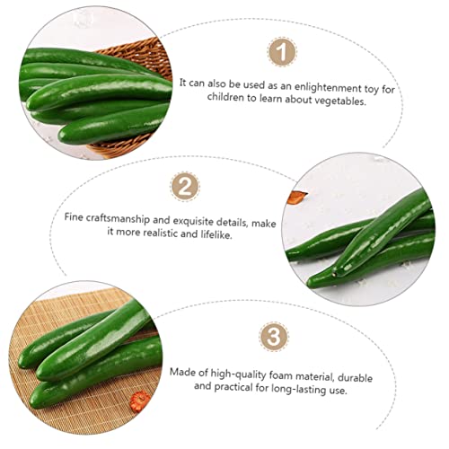 Generic 10Pcs Cucumber Model Greenery Decor Artificial Fruit Green Plants Artificial Cucumber Artificial Fruit Decoration Fake Vegetable Simulation Vegetables Artificial Vegetables Foam #TOP3
