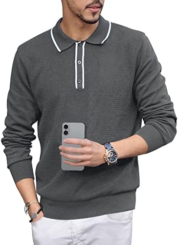 Konfuzianismus Mens-Knit-Polo Long 