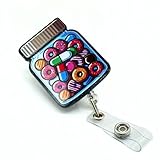 Retractable Glitter Badge Reel with Clip, ID Card Badge Holder Gift for Nurses Doctors Pharmacy Worker Nursing Student Healthcare Social Worker (Medicine Bottle)