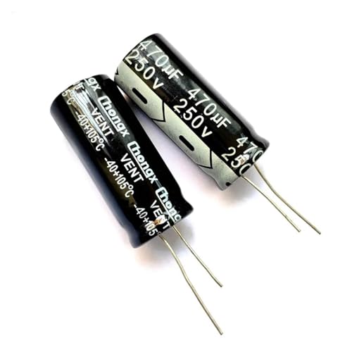 Condensateur électrolytique 470uF 250V en aluminium radial pour réparation électronique 2pcs