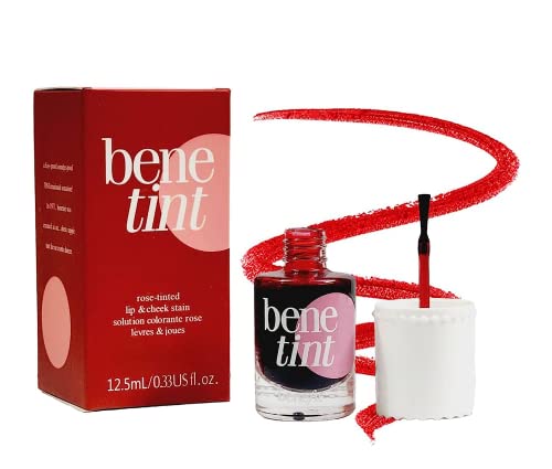 Rsentera Korean Style Liquid Lip and Cheek Tint with Watermelon, Strawberry, Tomato Extracts - Rose Fragrance & Long-lasting High-Glossy Finish Smudge & Waterproof Cheeks... - Image 3