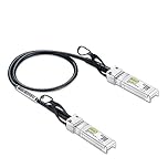 10Gtek 10Gbps SFP+ DAC Twinax Cable 0.25m(0.8ft), Direct Attach Copper Passive, Compatible for Cisco SFP-H10GB-CU0.25M, Ubiquiti UniFi, TP-Link, Netgear, D-Link, Zyxel, MikroTik and More