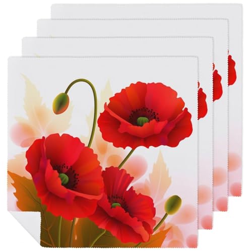 Servilletas de tela cuadradas florales 18.7" x 18.7" miniatura 1