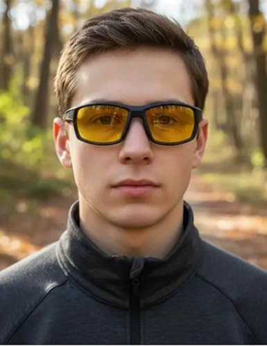 Image of Unisex Stylish Round Sunglasses | TAC Polarized Lens | 100% UV Protection | Men & Women Driving Bikes, Outdoor Sports, Hiking & Travel Eyewear (black sunglass)