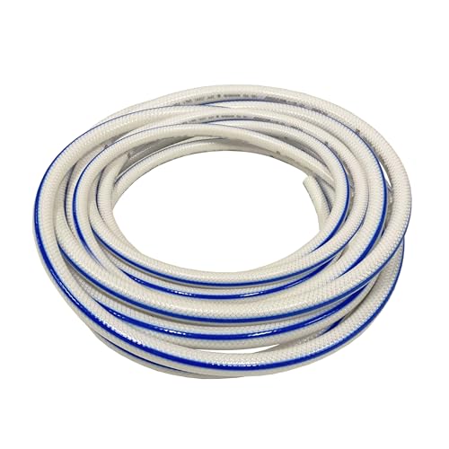 Image of 1 /2 inch ID x 5 /8 inch OD Heavy Duty Braided PVC Tubing Reinforced Hose, Non-Toxic for RV Fresh Water (50 feet)