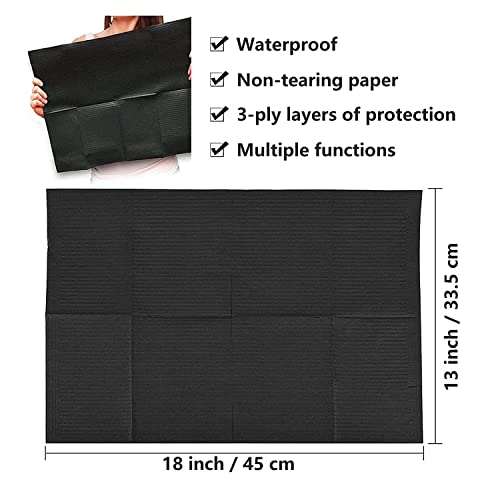 Unihuby 75 Stück Einweg Tattoo Lätzchen - Wasserdichte Tischdecken, Unterlagen und Abdeckungen für Tattoo-Tablett - Mehrzweck