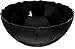 CFS 690903 Petal Mist Polycarbonate Bowl, 2.4 qt Capacity, 9" Diameter x 3-1/2" Height, Black (Case of 12)