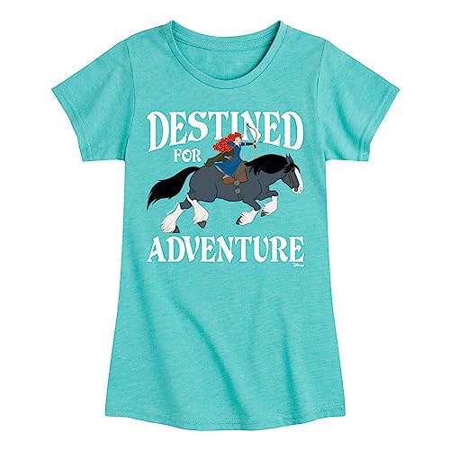 Disney Brave - Merida & Angus Destined for Adventure - Toddler & Youth Girls Short Sleeve Graphic T-Shirt