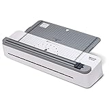 Nuova 2 in one Thermal Laminator/Paper Cutter, 13' Max Width, Quick Warm-Up, White/Grey
