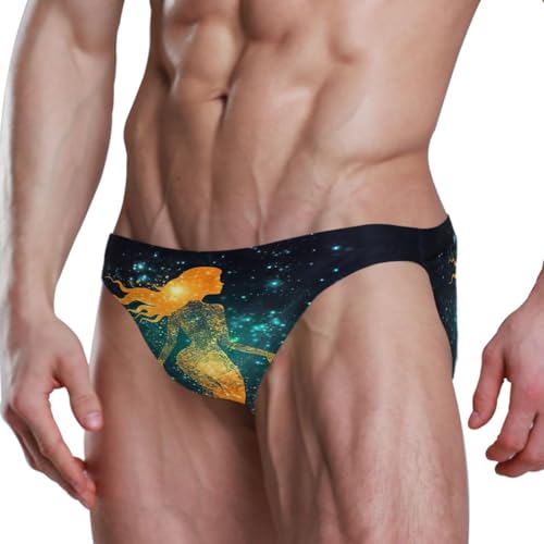 Mermaid Men's Swimwear Sexy Bikini Solid Siwmming Briefs L 208534604