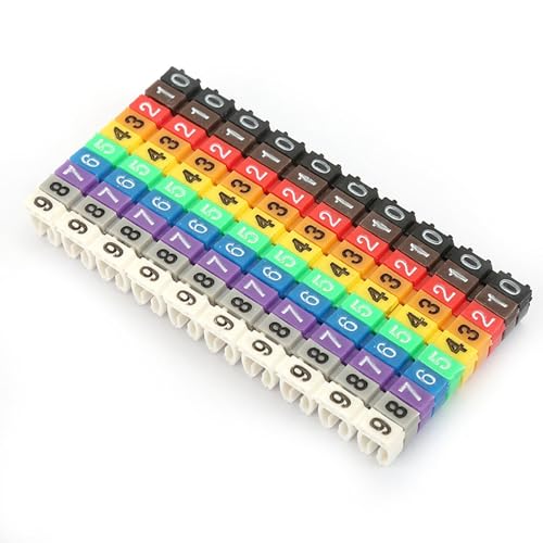 Câbles à code couleur identifiés par marqueur de câbles en plastique 100pcs - 3