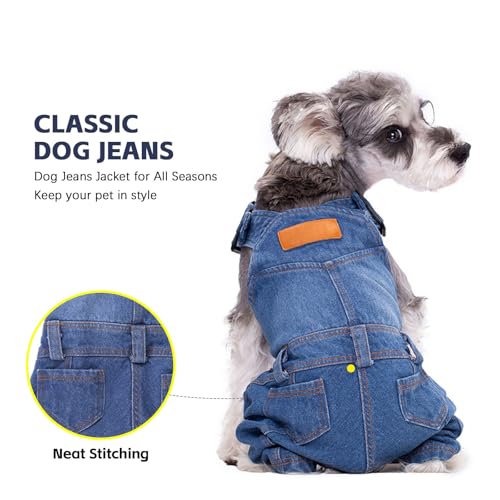 Pantalones Jeans para Perros Pequeños y Medianos miniatura 3