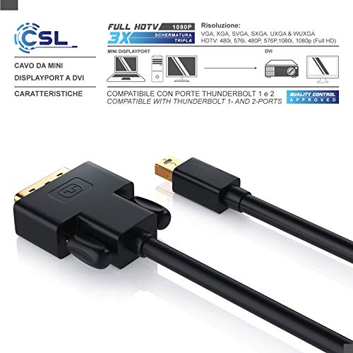 CSL - Cavo da Mini Displayport Verso DVI - 2 Metri...