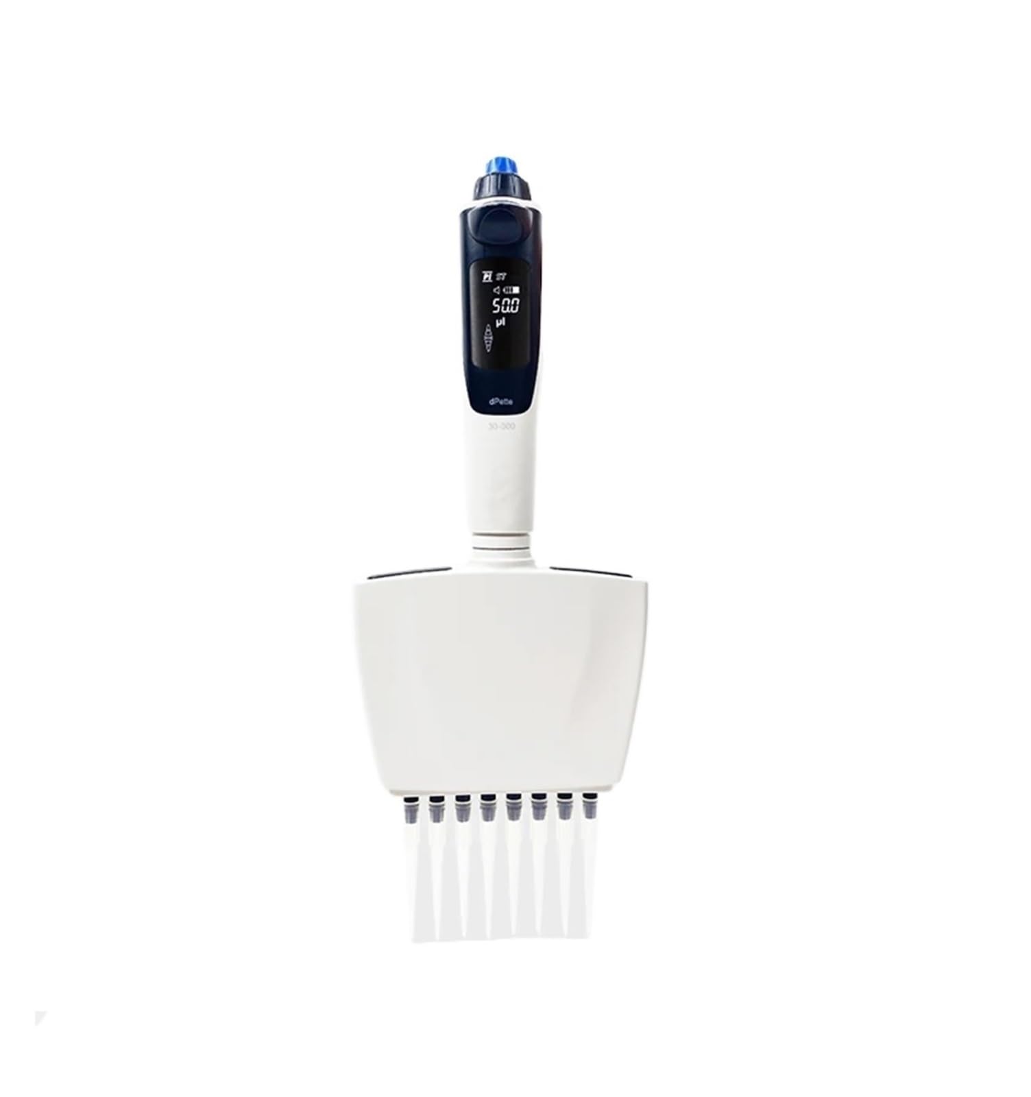 Pipette, + Neue elektrische Pipette 0,5-1000ul Pipette Einstellbare 8-Kanal-Elektronische Pipette Digitale Labor-Mikropipette(8 channel 30-300ul)
