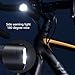 ZHIZHOUNEY Bicycles Headlight Rechargeable Safe Night Ridings Watertight LED Bicycles Front Lamp Easy Mounts Cycling Front Light