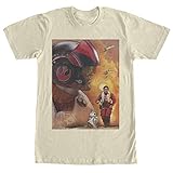 Men's Star Wars The Force Awakens Poe Dameron X-Wing Pilot T-Shirt - Cream - Medium