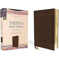 NRSVue, Holy Bible, Personal Size, Leathersoft, Brown, Comfort Print