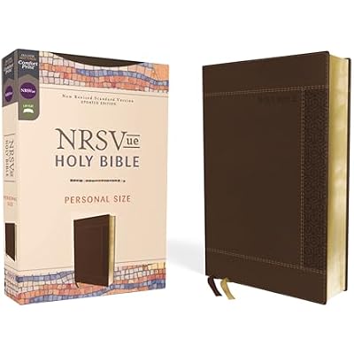 NRSVue, Holy Bible, Personal Size, Leathersoft, Brown, Comfort Print