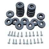 Honseadek 20 deslizadores resistentes para patas de muebles, mudanzas, camas, sofás, mesas, 25 mm