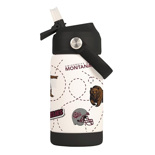 Image of Logo Brands NCAA Mascot Stainless-Steel Kids Bottle -Soft Silicone Mouthpiece, Easy To Carry, Kid-Friendly Design- Great For School & On-The-Go