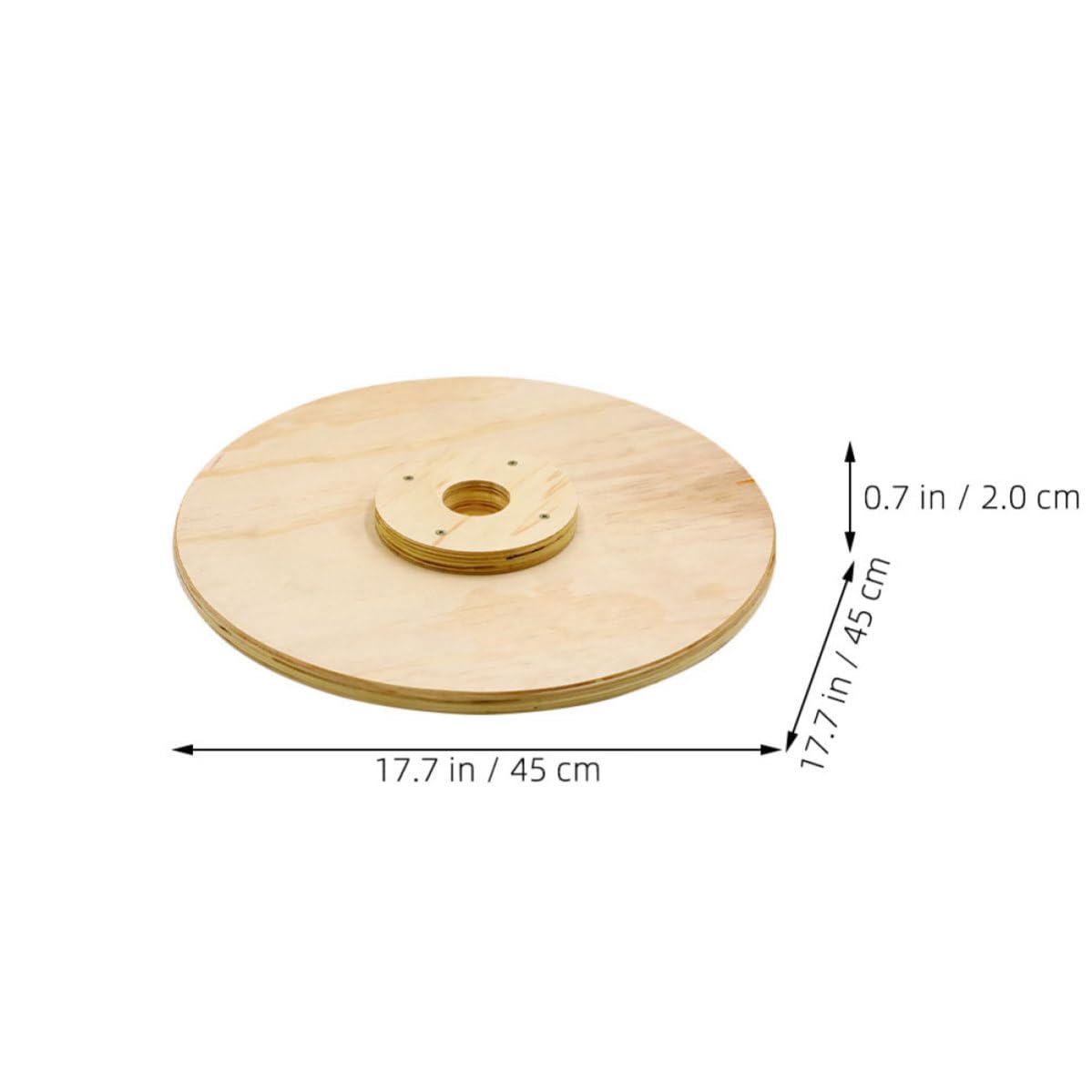 Piastre Pesi in Legno senza Foro per Allenamento e Riabilitazione, Design Pratico Facile da Trasportare e Riporre, per Palestra in Casa e Fitness