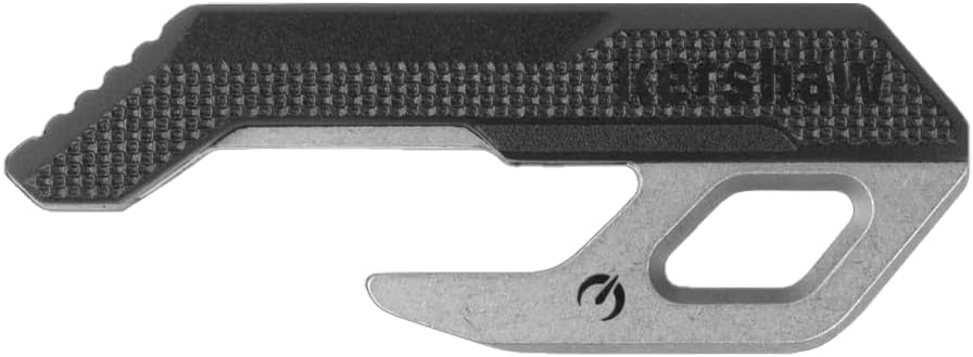 Kershaw Nacho Bottle Opener, 2 inches, Stainless Steel, Key Ring (8825)
