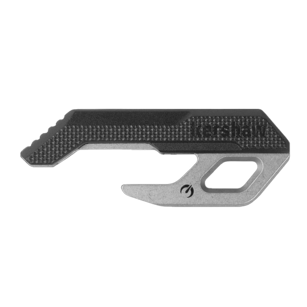 Kershaw Nacho Bottle Opener, 2 inches, Stainless Steel, Key Ring (8825)