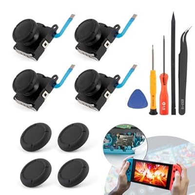 RongZy 4 Piezas Joystick para Nintendo Switch 3D Joysticks para Nintendo Switch Lite/Switch OLED Analógico de Repuesto con Thumbsticks Accesorios Repuestos Reparación | Ya disponible en tu tienda friki favorita! En mundofriki.es! RongZy 4 Piezas Joystick para Nintendo Switch 3D Joysticks para Nintendo Switch Lite/Switch OLED Analógico de Repuesto con Thumbsticks Accesorios Repuestos Reparación | Ya disponible en tu tienda friki favorita! En mundofriki.es!