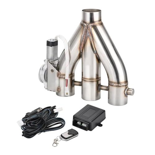 Kit de silenciador 3" con válvula corte eléctrica doble y control remoto inalámbrico