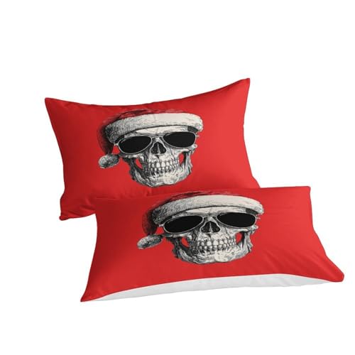 Housse de couette crâne impression HD et microfibre premium 135x200