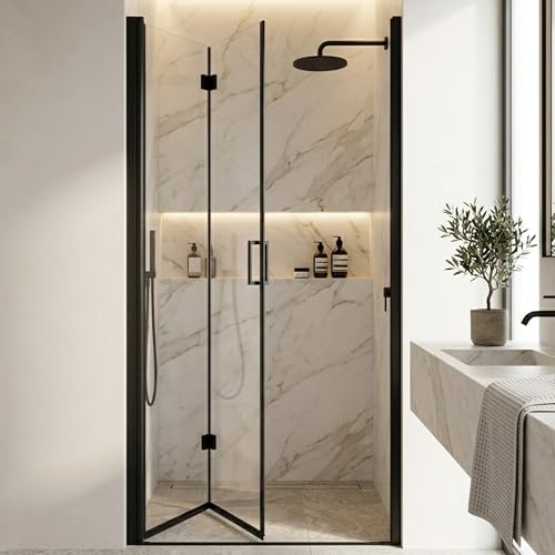 Frameless Bifold Pivot Shower Door