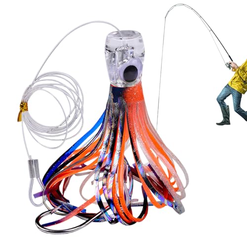 Señuelos de trolling - Cebos para peces de agua salada y señuelos de trucha | Señuelo flexible realista para pesca en el mar adecuado Pescadores en kayak, Nocturnas, Trucha, Silure,