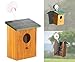 Produktbild Royal Gardineer Vogelnistkasten: Fenster-Nistkasten aus Echtholz, mit starkem Saugnapf und Sichtfenster (Vogelkasten)