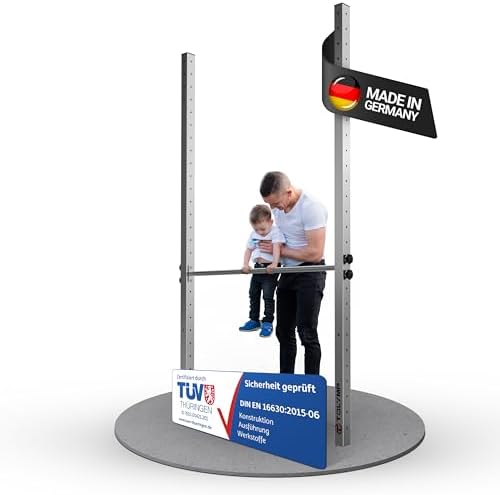 Barra Tolymp® para dominadas para uso en exteriores, de acero ino...