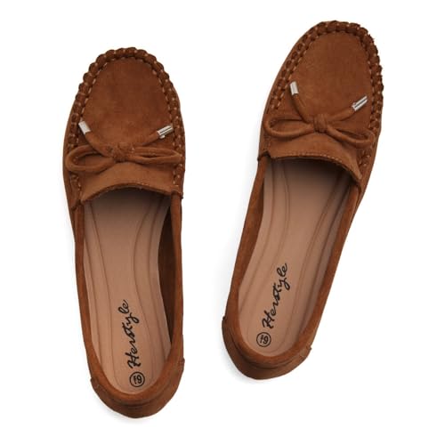 Image of Herstyle Loafers for Women - Slip-On Business Flats Shoes | Dressy Casual Walking Flats with Memory Foam Insole | Lightweight & Comfortable Moccasins for Office & Travel