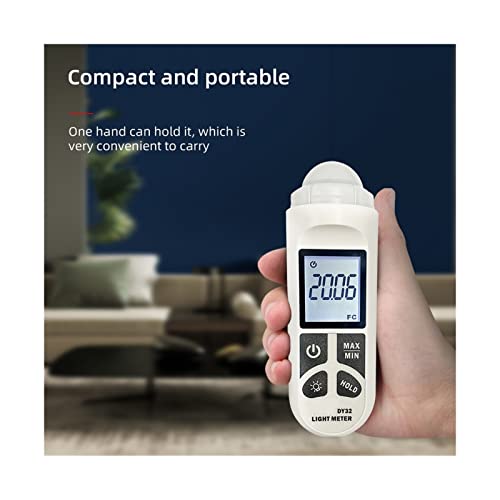 Medidor de luz digital luxómetro compacto con escala de 200000 FC 4