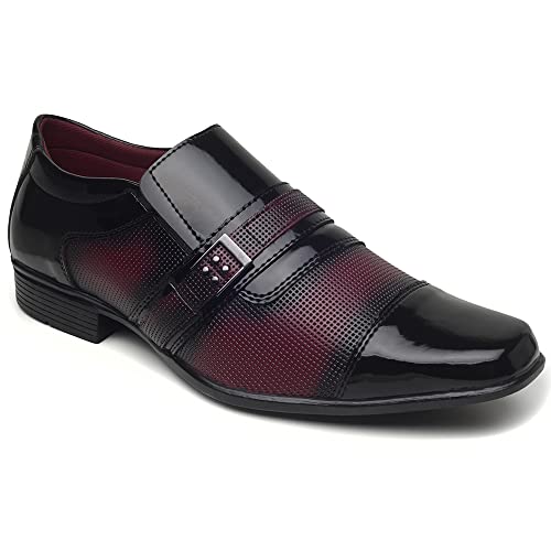 Sapato Social Masculino Confortável Dia a Dia Direto da Fábrica Cor:Preto;Tamanho:38;