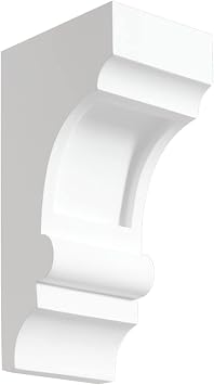 Fypon 4" W x 10" H x 5.25" P Premium Architectural Brackets, Smooth Style